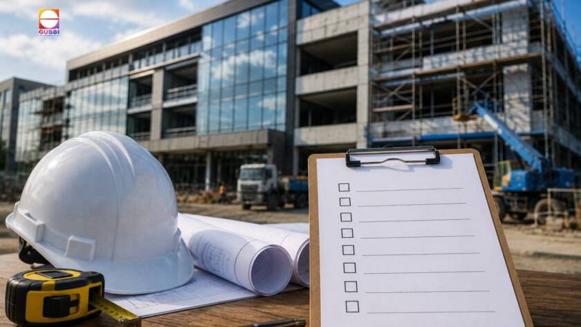 Building Repairs Checklist showing structural inspection of a commercial building for preventive maintenance and rehabilitation