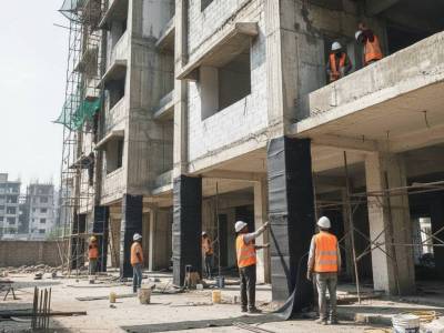 Building repair work improving structural strength and durability of concrete structure